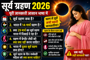 सूर्य ग्रहण 2026: कब है, क्या भारत में दिखाई देगा, और गर्भवती महिलाओं को क्या करना चाहिए?